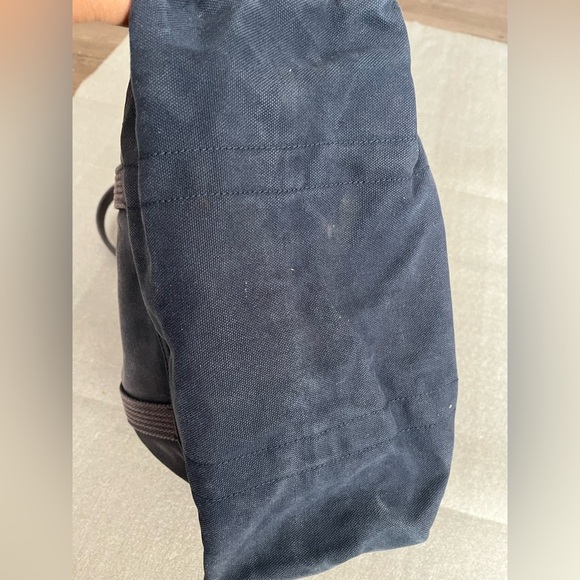 VTG Polo Ralph Lauren Big Pony Embroidered Logo Blue Canvas Tote - Picture 4 of 6